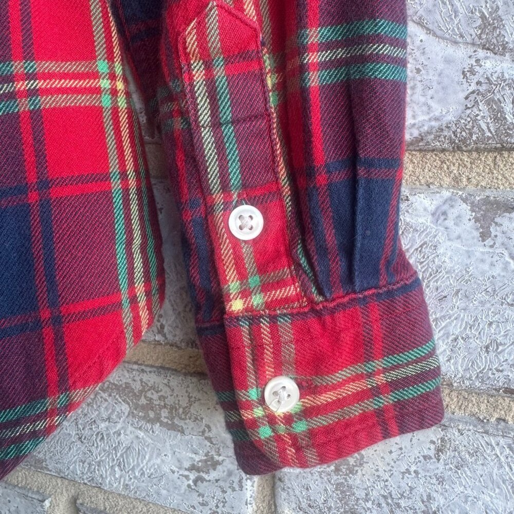 Ralph Lauren Long Sleeve 100% Cotton Button Up Plaid Shirt Boy's Size 2T - Picture 7 of 8